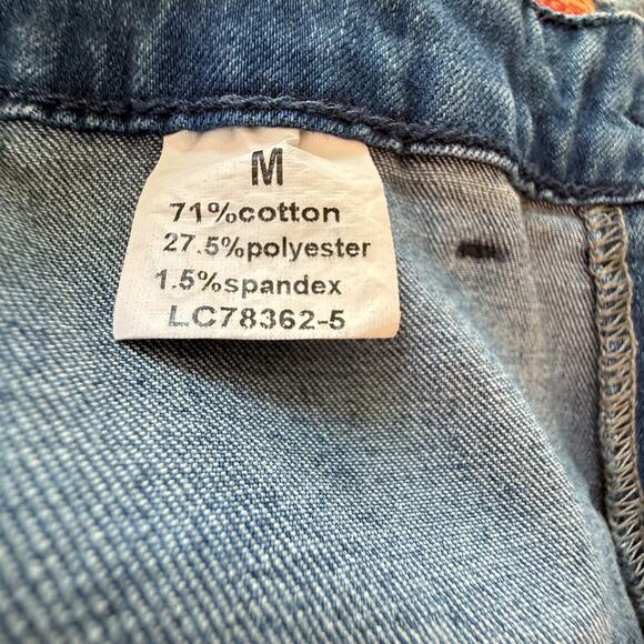 VTG Flare Jeans Womens 28x32 6 Blue Denim Bell Bottom Y2K Festival Boho 90s - Picture 2 of 9